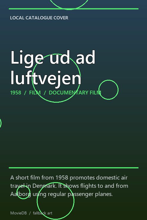 Lige ud ad luftvejen poster
