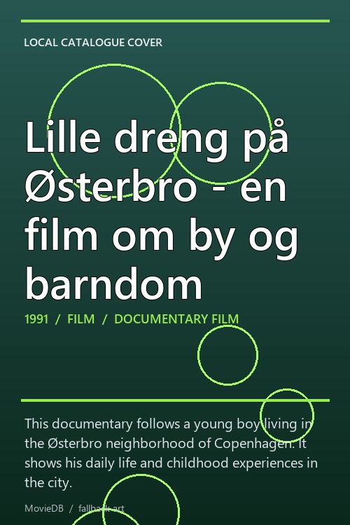 Lille dreng på Østerbro - en film om by og barndom poster
