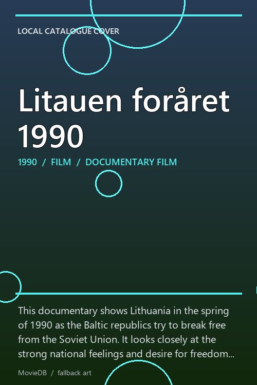 Litauen foråret 1990 poster