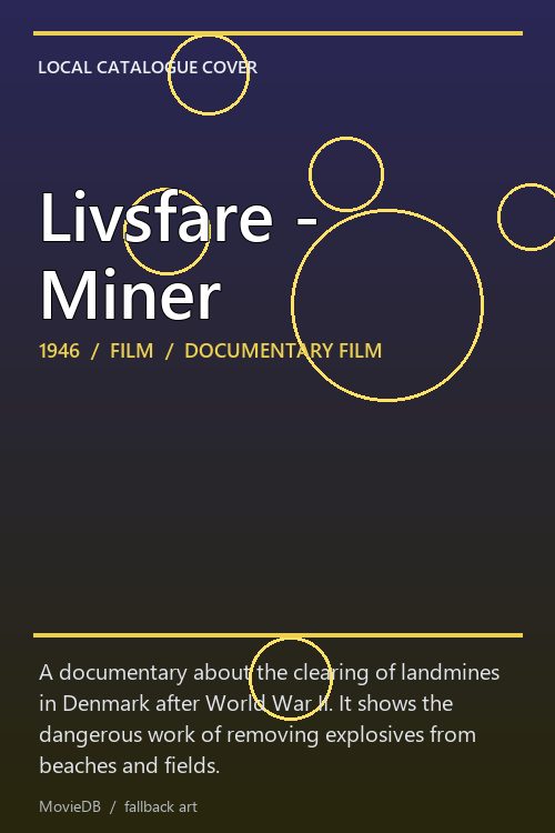 Livsfare - Miner poster