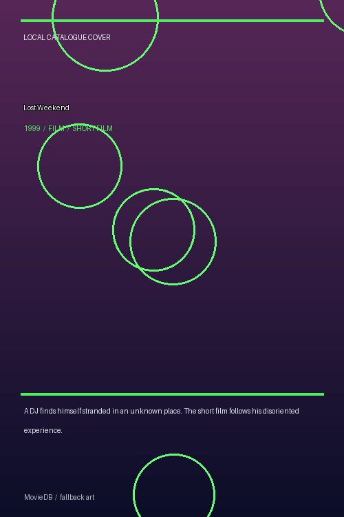 Lost Weekend poster