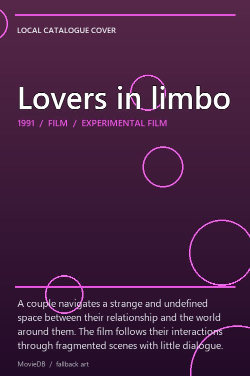 Lovers in limbo poster