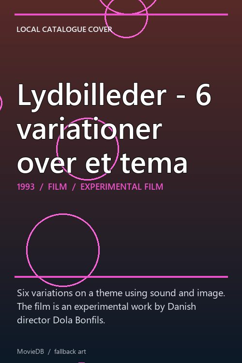 Lydbilleder - 6 variationer over et tema poster