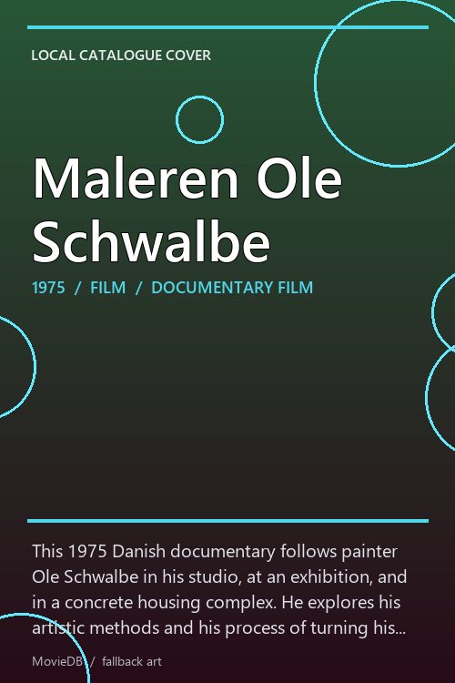Maleren Ole Schwalbe poster