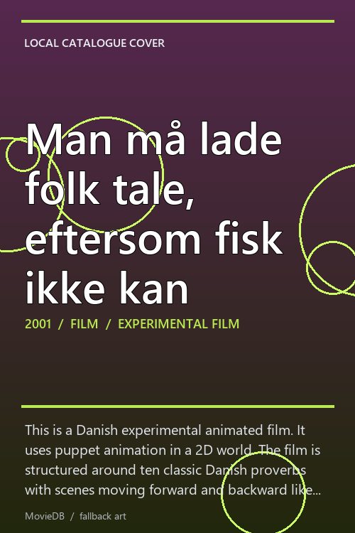 Man må lade folk tale, eftersom fisk ikke kan poster
