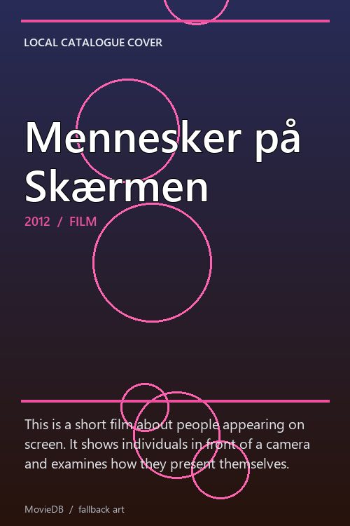 Mennesker på Skærmen poster