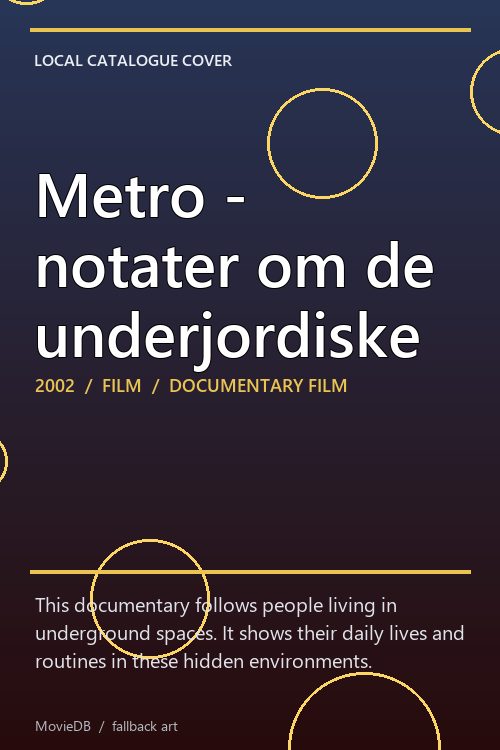 Metro - notater om de underjordiske poster