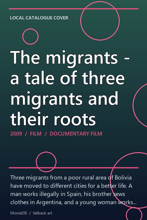 The migrants - a tale of three migrants and their roots poster