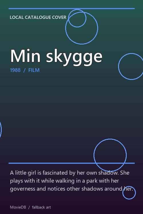 Min skygge poster