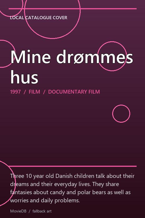 Mine drømmes hus poster