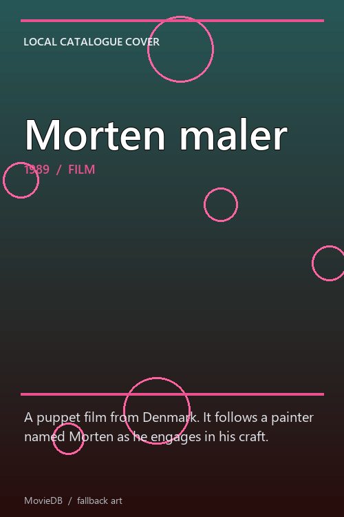 Morten maler poster