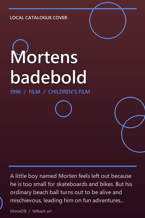 Mortens badebold poster
