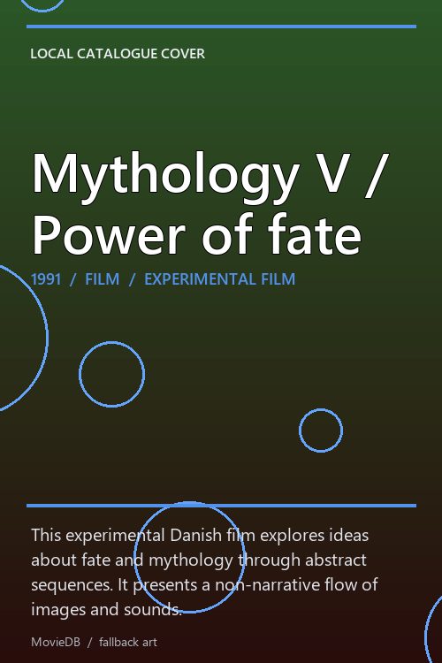 Mythology V / Power of fate poster