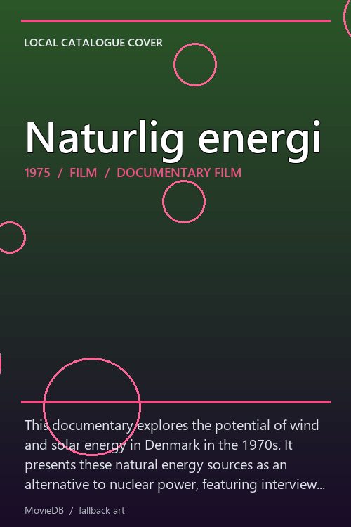 Naturlig energi poster