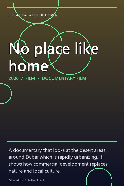 No place like home poster