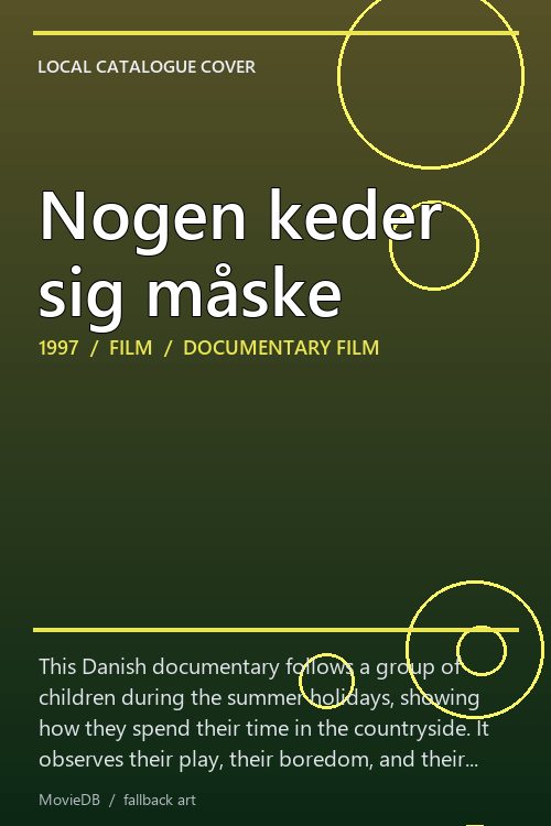 Nogen keder sig måske poster
