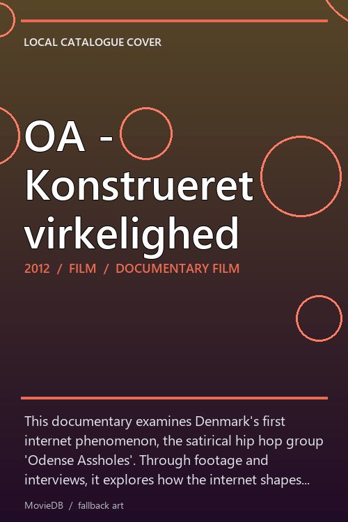 OA - Konstrueret virkelighed poster