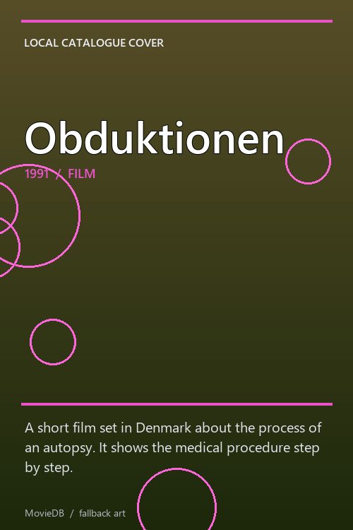 Obduktionen poster