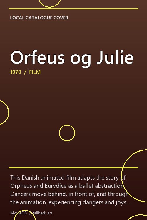 Orfeus og Julie poster