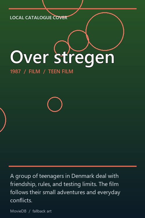 Over stregen poster