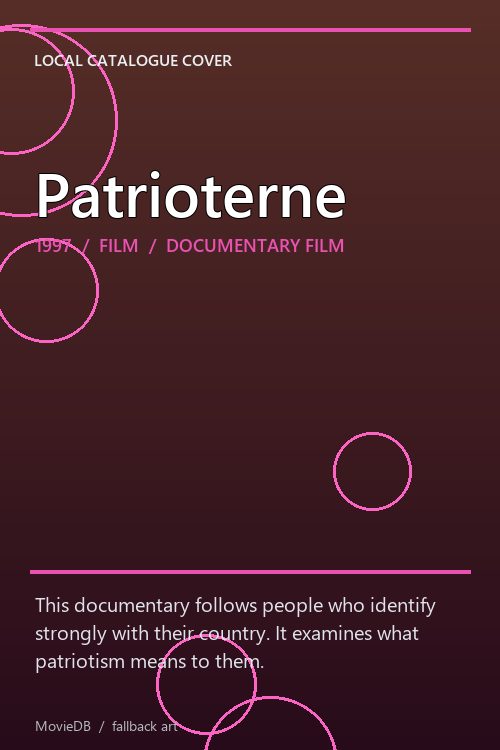 Patrioterne poster