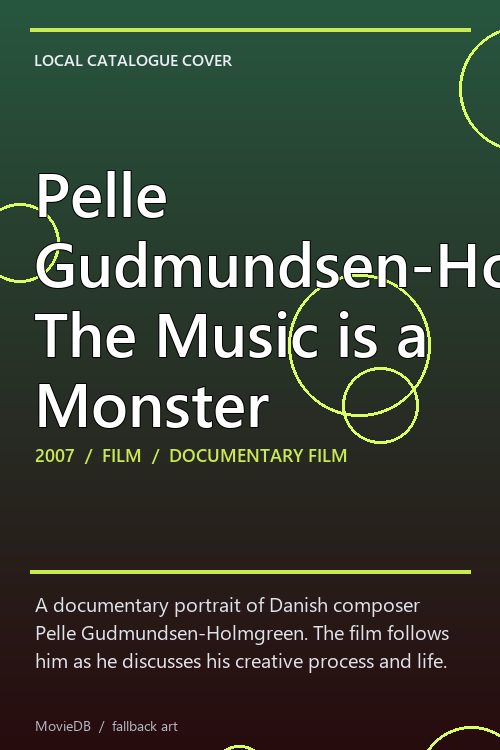 Pelle Gudmundsen-Holmgreen: The Music is a Monster poster