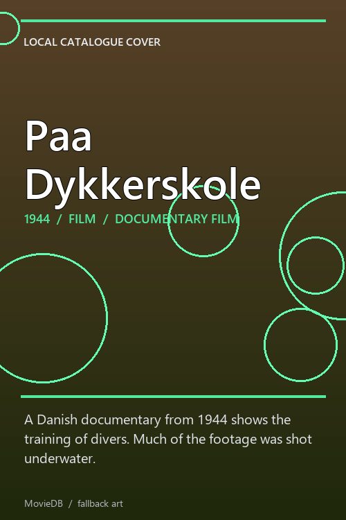 Paa Dykkerskole poster