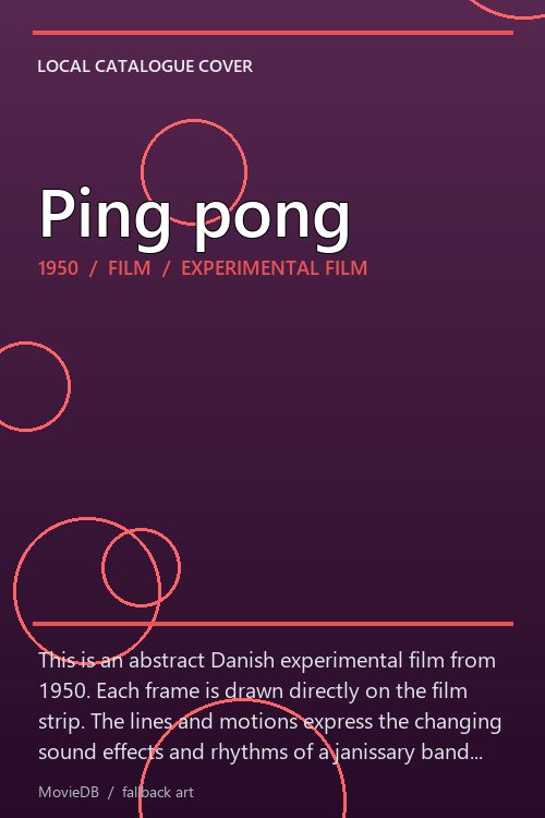 Ping pong poster