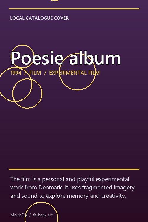 Poesie album poster
