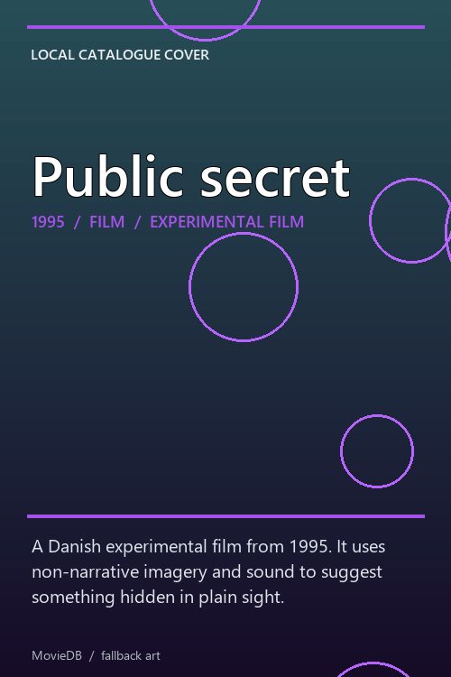 Public secret poster