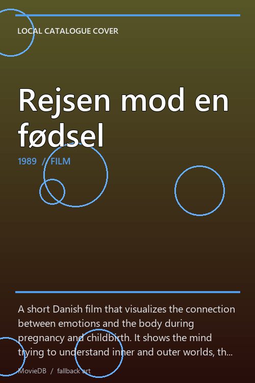 Rejsen mod en fødsel poster