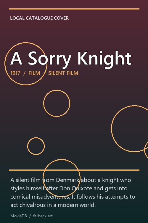 A Sorry Knight poster