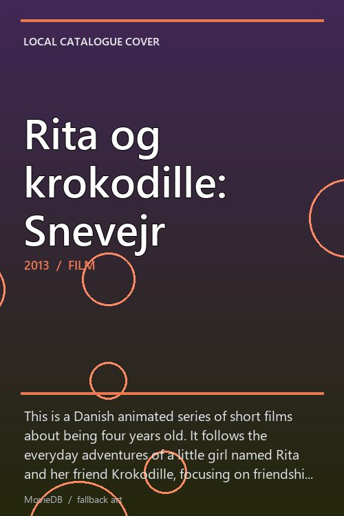 Rita og krokodille: Snevejr poster