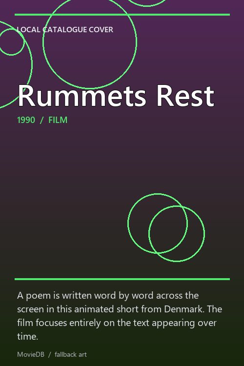 Rummets Rest poster