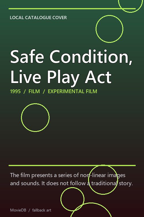 Safe Condition, Live Play Act poster