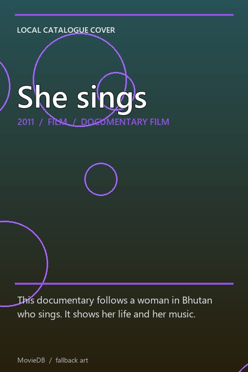 She sings poster