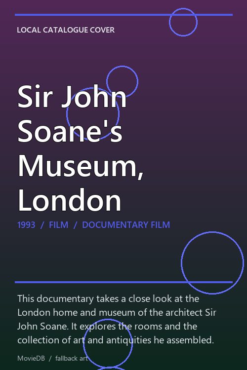 Sir John Soane's Museum, London poster