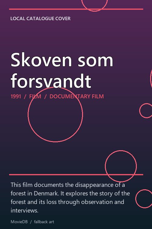 Skoven som forsvandt poster