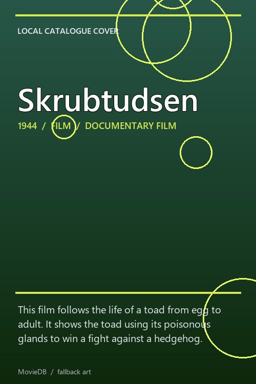 Skrubtudsen poster