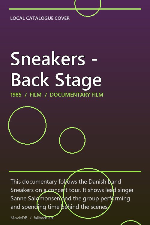 Sneakers - Back Stage poster