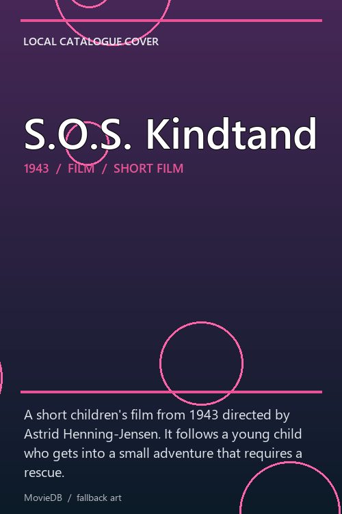S.O.S. Kindtand poster