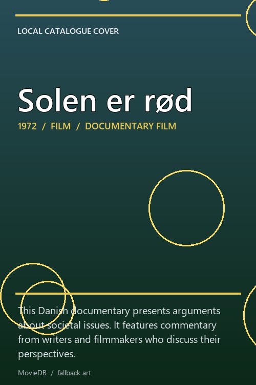 Solen er rød poster