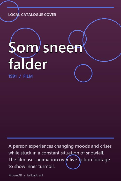 Som sneen falder poster
