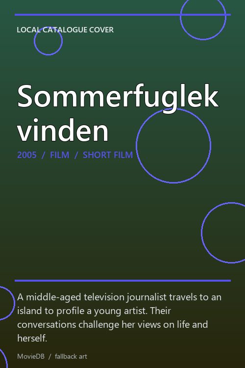 Sommerfuglekvinden poster
