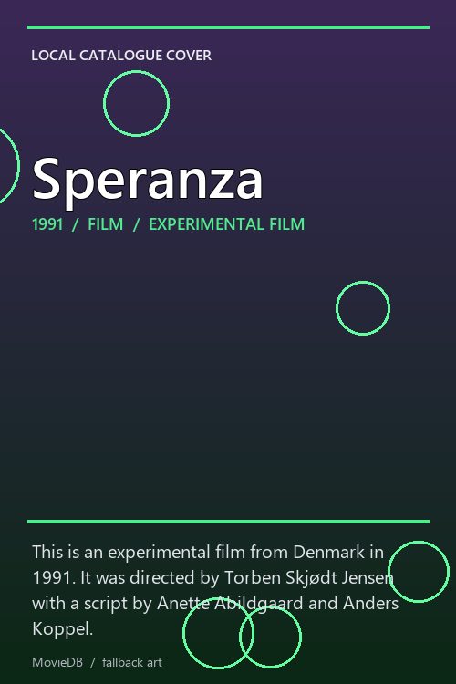 Speranza poster