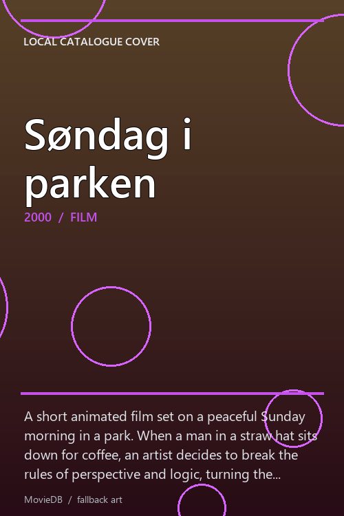 Søndag i parken poster