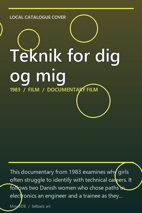 Teknik for dig og mig poster