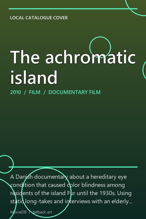 The achromatic island poster
