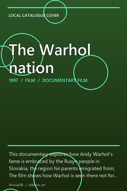The Warhol nation poster