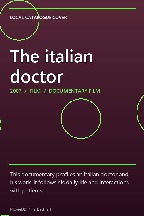 The italian doctor poster